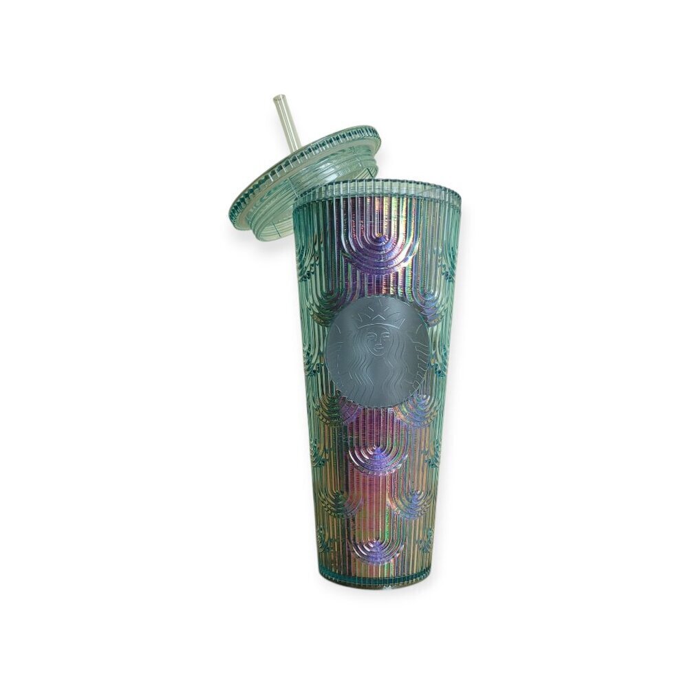 Starbucks Iridescent Mermaid Scale Tumbler Venti 2022 24oz Collectible Cup Ltd
